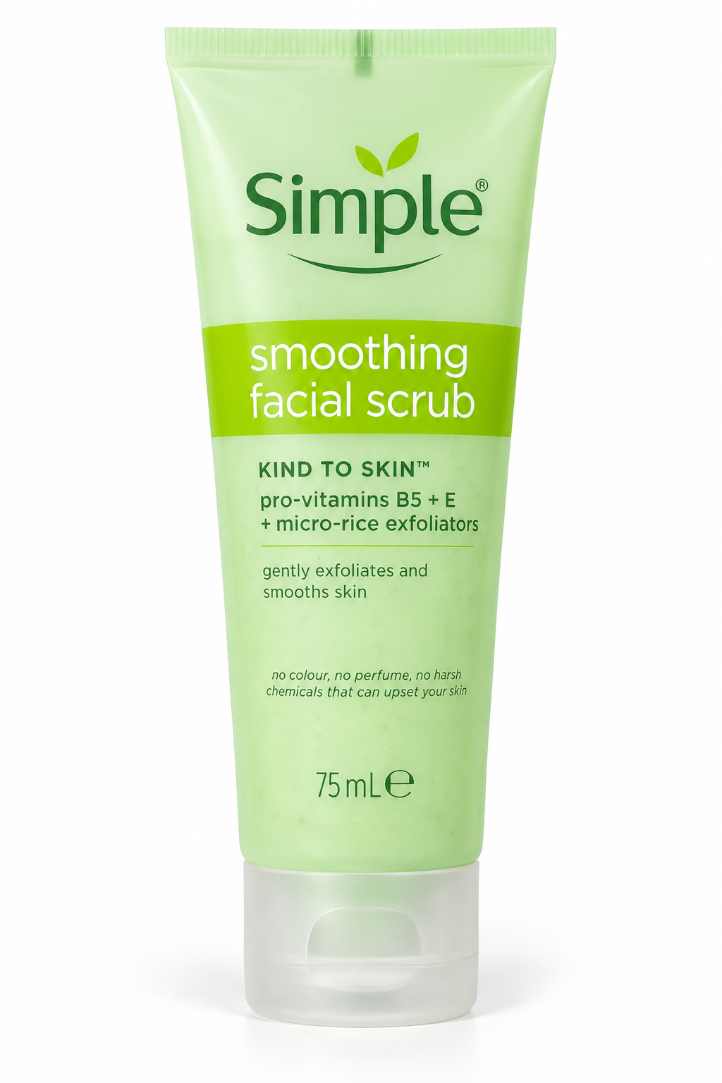 Simple smoothing facial scrub