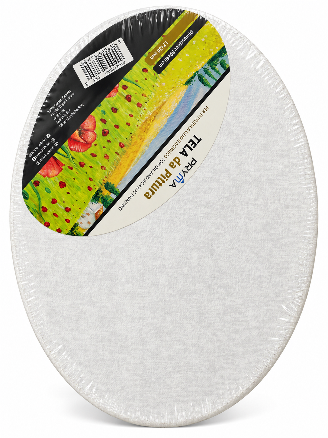 Oval canvas